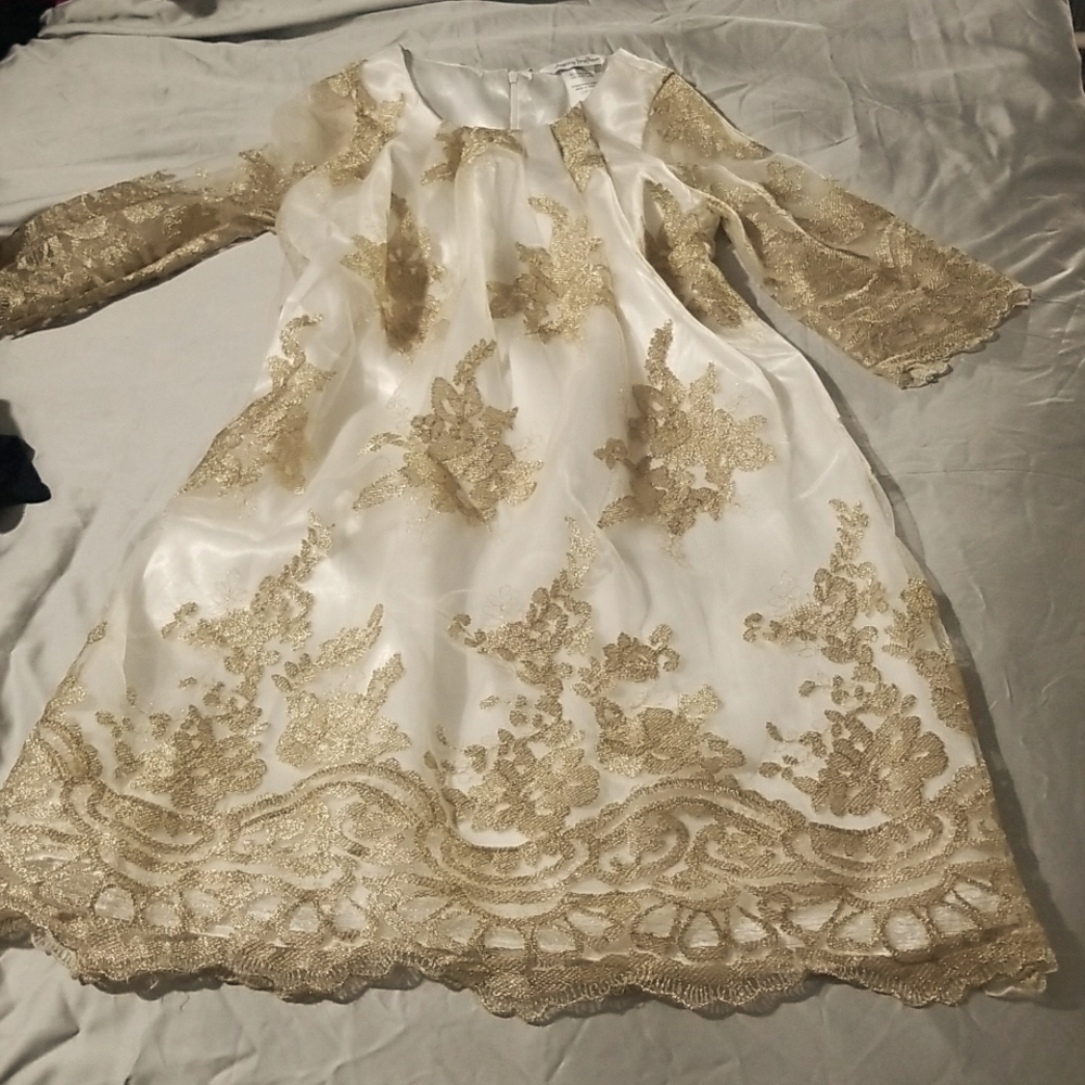Chasing Fireflies gold embellished dress!!